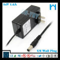 Dc24v 1.5a enchufe de pared adaptador de tira led 36W CE SAA GS UL CUL